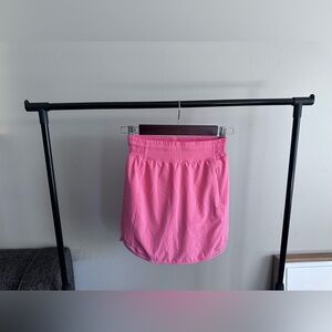Lululemon Hotty Hot Running Skirt Size 2 Pinky Coral Athletic Mini Skirt